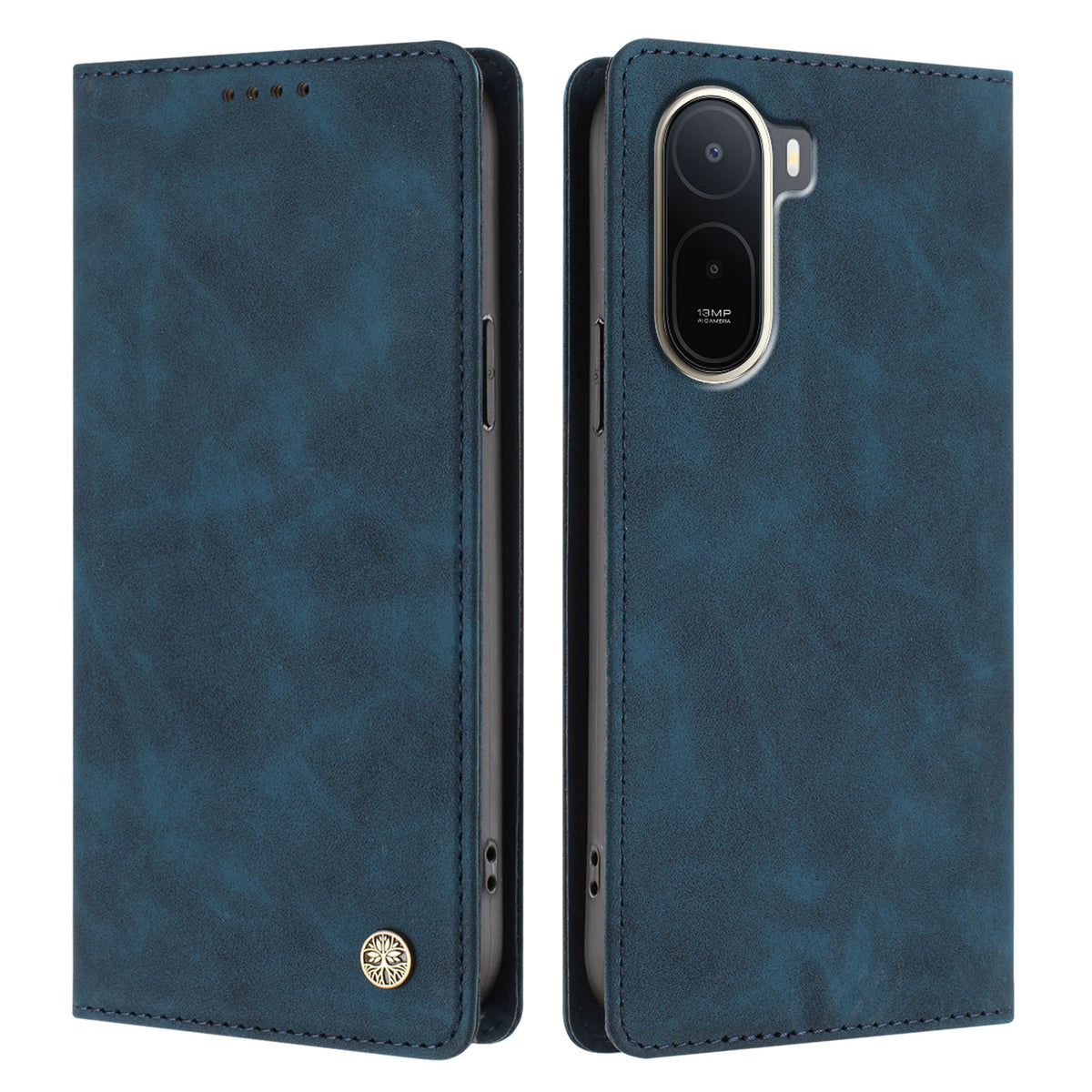 For Xiaomi Redmi A7 Pro 4G (171.56mm) / Poco C85x 5G Case HX RFID Blocking Wallet Stand Leather Flip Phone Cover
