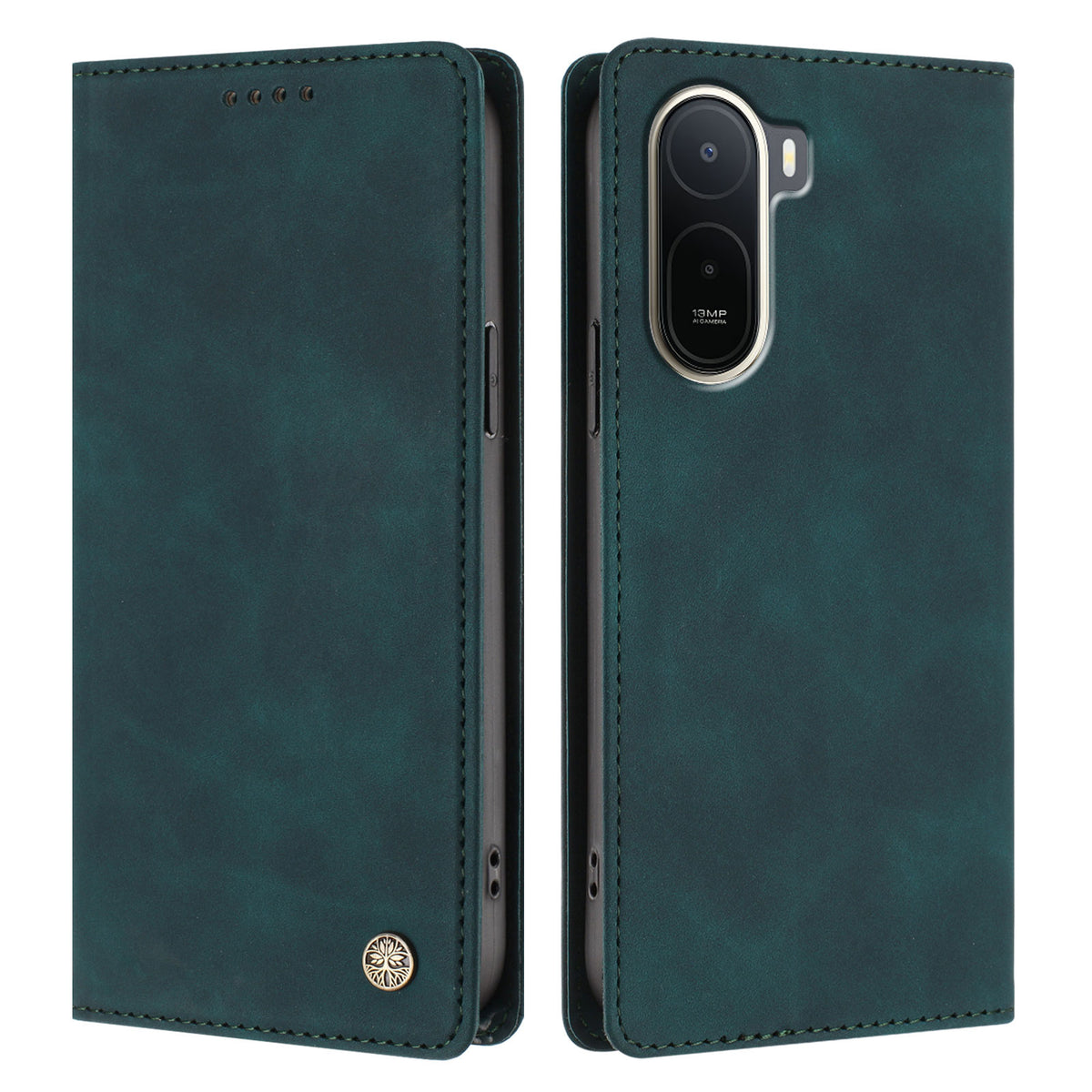 For Xiaomi Redmi A7 Pro 4G (171.56mm) / Poco C85x 5G Case HX RFID Blocking Wallet Stand Leather Flip Phone Cover