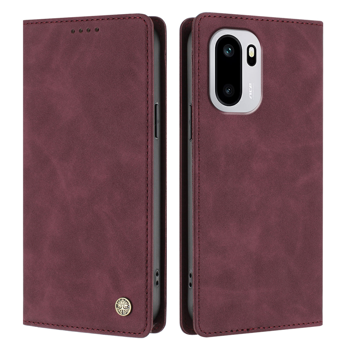 OnePlus Ace 6 5G / OnePlus Ace 6T 5G / OnePlus 15R 5G-etui HX, RFID-blokerende tegnebogsetui i læder med klap