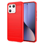 MOFI JK TPU Series-1 Phone Case for Xiaomi 13, Drop Proof Carbon Fiber Texture Soft TPU Brushed Phone Cover