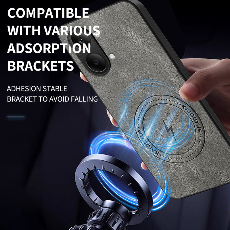 WANLONFENG För Xiaomi Poco X8 Pro Max 5G / Xiaomi Redmi Turbo 5 Max 5G SD1-serien Magnetiskt skal Nappatextur PC TPU mobilskal