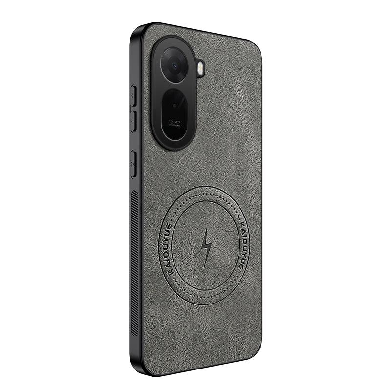 WANLONFENG For Xiaomi Poco C85x 5G / Redmi A7 Pro 4G (171.56mm) SD1 Series Magnetic Case Nappa Texture PC TPU Phone Cover