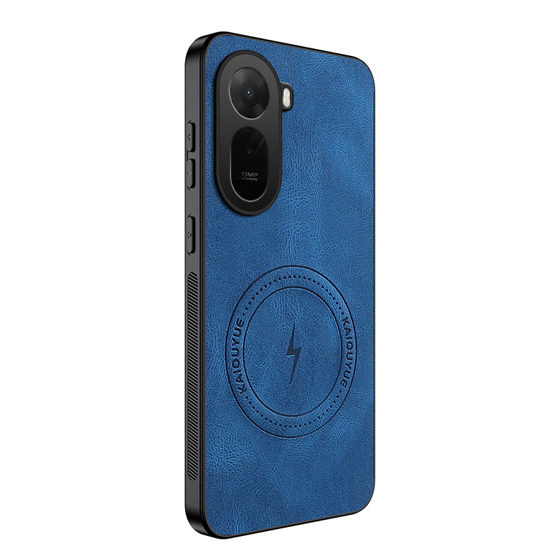 WANLONFENG For Xiaomi Poco C85x 5G / Redmi A7 Pro 4G (171.56mm) SD1 Series Magnetic Case Nappa Texture PC TPU Phone Cover