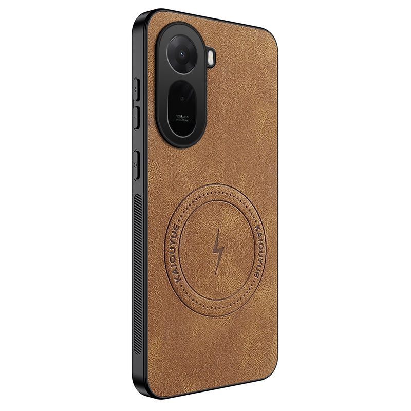 WANLONFENG For Xiaomi Poco C85x 5G / Redmi A7 Pro 4G (171.56mm) SD1 Series Magnetic Case Nappa Texture PC TPU Phone Cover