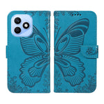 For Honor X8d 4G Case Butterfly Pattern PU Leather Folio Flip Phone Cover