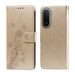 Leather Case for Xiaomi Poco C85x 5G / Redmi A7 Pro 4G (171.56mm) / Redmi A7 Pro 5G Butterfly Floral Imprint Wallet Stand Cover