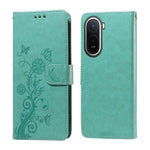 Leather Case for Xiaomi Poco C85x 5G / Redmi A7 Pro 4G (171.56mm) / Redmi A7 Pro 5G Butterfly Floral Imprint Wallet Stand Cover