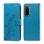 Leather Case for Xiaomi Poco C85x 5G / Redmi A7 Pro 4G (171.56mm) / Redmi A7 Pro 5G Butterfly Floral Imprint Wallet Stand Cover