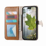For Motorola Edge 70 Fusion+ 5G / Edge 70 Fusion 5G Stand Case Leaf Shape Magnetic Clasp Leather Phone Cover with Hand Strap