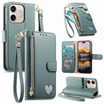For Honor 600 Lite 5G Case Zipper Pocket  TPU PU Leather Wallet Phone Cover with Strap