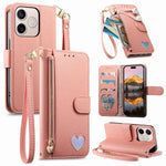 For Honor 600 Lite 5G Case Zipper Pocket  TPU PU Leather Wallet Phone Cover with Strap