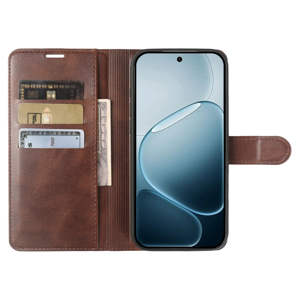 Oppo F31 Pro 5G-skal, stativplånbok, kalvtextur, PU-läder, flipfodral