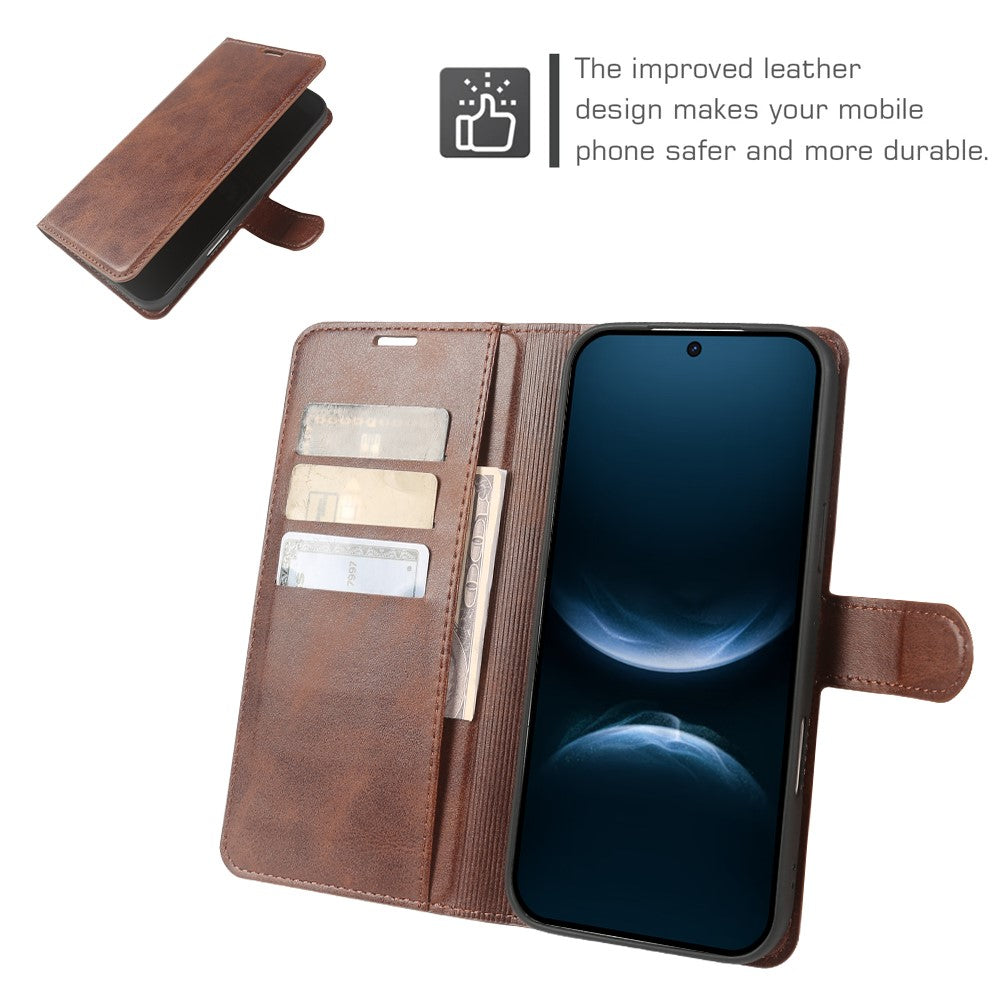 For Huawei nova 14 5G Case Stand Wallet Calf Texture PU Leather Flip Phone Cover