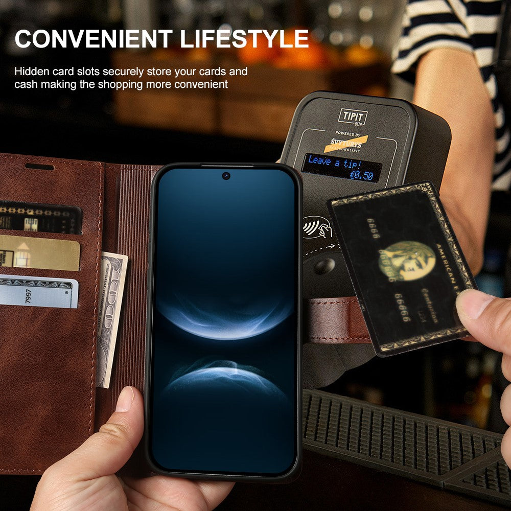 For Huawei nova 14 5G Case Stand Wallet Calf Texture PU Leather Flip Phone Cover