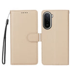 RFID Blocking Case for Xiaomi Poco C85x 5G / Redmi A7 Pro 4G (171.56mm) / Redmi A7 Pro 5G 3 Card Slots PU Leather Phone Cover with Wrist Strap