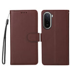 RFID Blocking Case for Xiaomi Poco C85x 5G / Redmi A7 Pro 4G (171.56mm) / Redmi A7 Pro 5G 3 Card Slots PU Leather Phone Cover with Wrist Strap