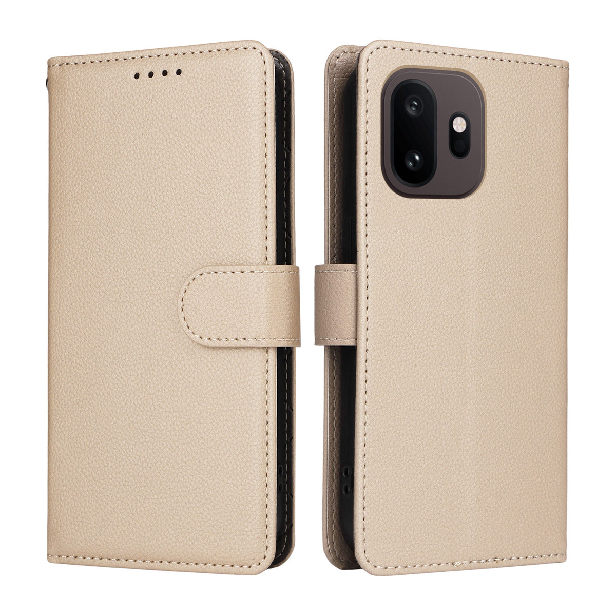 OnePlus 15T 5G-skal, RFID-blockerande, 3 kortplatser, PU-läder, mobilskal med handledsrem