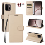 OnePlus 15T 5G-skal, RFID-blockerande, 3 kortplatser, PU-läder, mobilskal med handledsrem