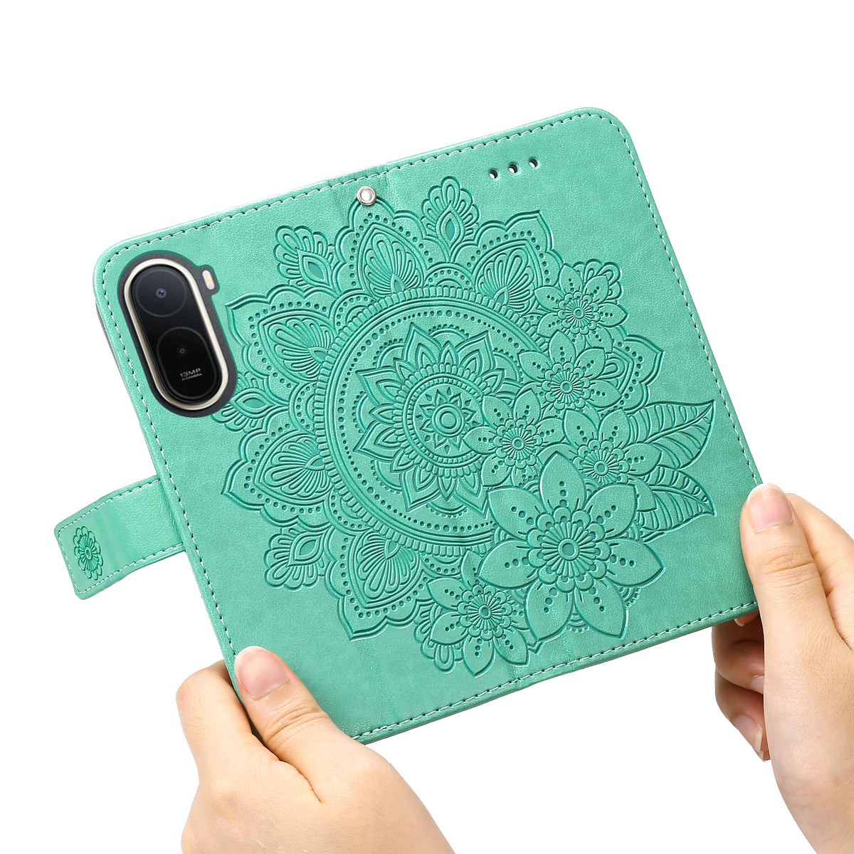 Floral Pattern Case for Xiaomi Poco C85x 5G / Redmi A7 Pro 4G (171.56mm) / Redmi A7 Pro 5G PU Leather Wallet Stand Phone Cover
