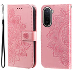 Floral Pattern Case for Xiaomi Poco C85x 5G / Redmi A7 Pro 4G (171.56mm) / Redmi A7 Pro 5G PU Leather Wallet Stand Phone Cover