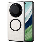DENIOR A09+1 For Huawei Mate 60 Pro Magnetic Case Crocodile Texture Leather Coated PC TPU Phone Cover