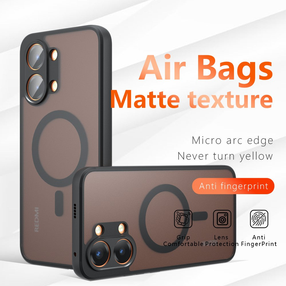 For Xiaomi Poco X8 Pro Max 5G / Redmi Turbo 5 Max 5G Magnetic Case TPU + PC Matte Skin Touch Phone Cover