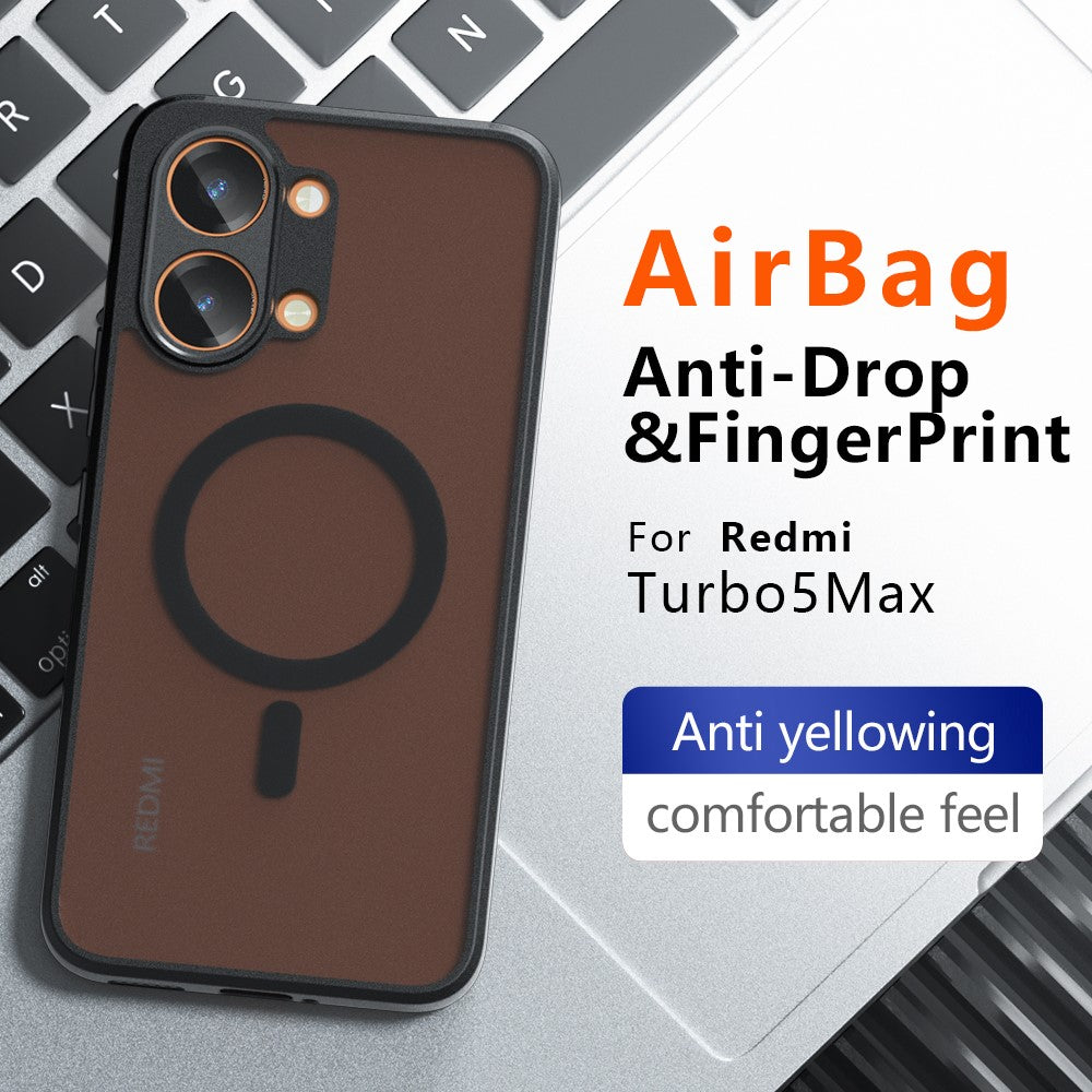 For Xiaomi Poco X8 Pro Max 5G / Redmi Turbo 5 Max 5G Magnetic Case TPU + PC Matte Skin Touch Phone Cover