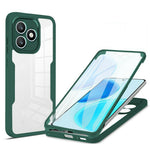 Honor X8d 4G mobilskal Akryl + TPU Genomskinligt mobilskal med PET-skärmfilm - Svart