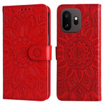 For OnePlus 15T 5G Case Sunflower Imprint Leather Wallet Phone Cover