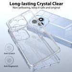 For Honor X8d 4G Clear Phone Case TPU+Acrylic Shockproof Phone Back Cover