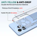For Honor X8d 4G Clear Phone Case TPU+Acrylic Shockproof Phone Back Cover