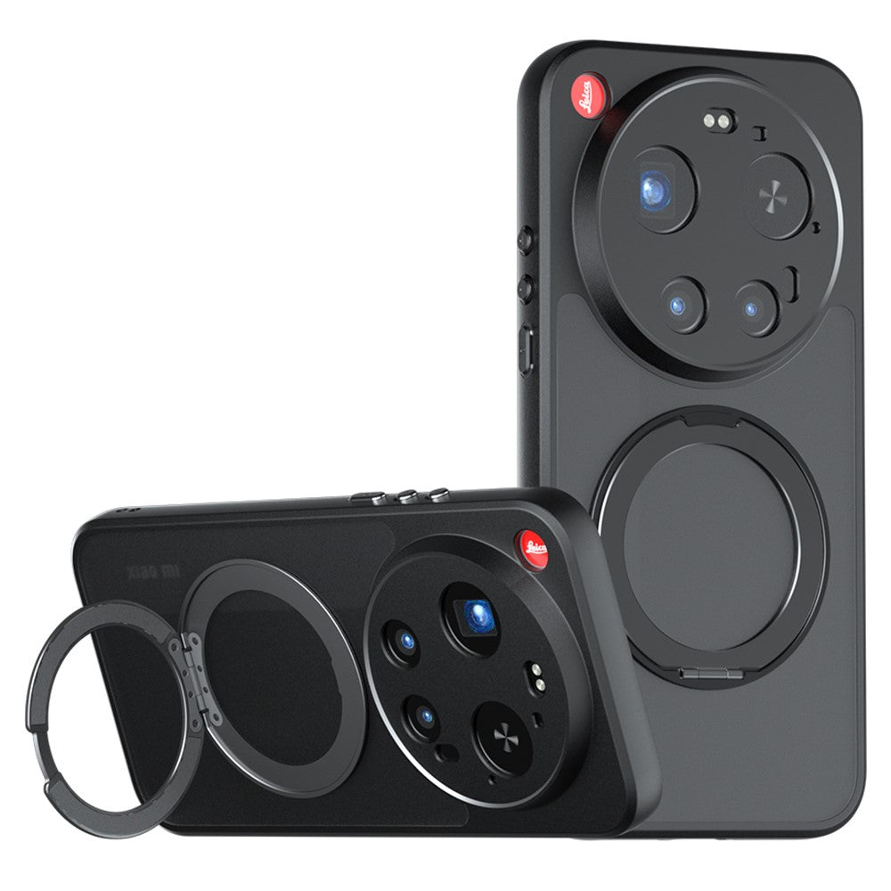 Matt Skin-touch Magnetiskt Skal för Xiaomi 17 Ultra 5G 360° Roterande Stativ Stötsäkert TPU + PC mobilskal