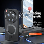 Matt Skin-touch Magnetiskt Skal för Xiaomi 17 Ultra 5G 360° Roterande Stativ Stötsäkert TPU + PC mobilskal