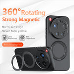 Matt Skin-touch Magnetiskt Skal för Xiaomi 17 Ultra 5G 360° Roterande Stativ Stötsäkert TPU + PC mobilskal