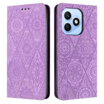 For Honor X8d 4G Case Imprinted Flower Wallet Stand Leather Phone Cover