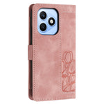 For Honor X8d 4G Case Tulip Leather Phone Cover with 5 Card Slots Wallet