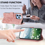 For Honor X8d 4G Case Tulip Leather Phone Cover with 5 Card Slots Wallet
