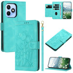 For Honor X8d 4G Case Tulip Leather Phone Cover with 5 Card Slots Wallet