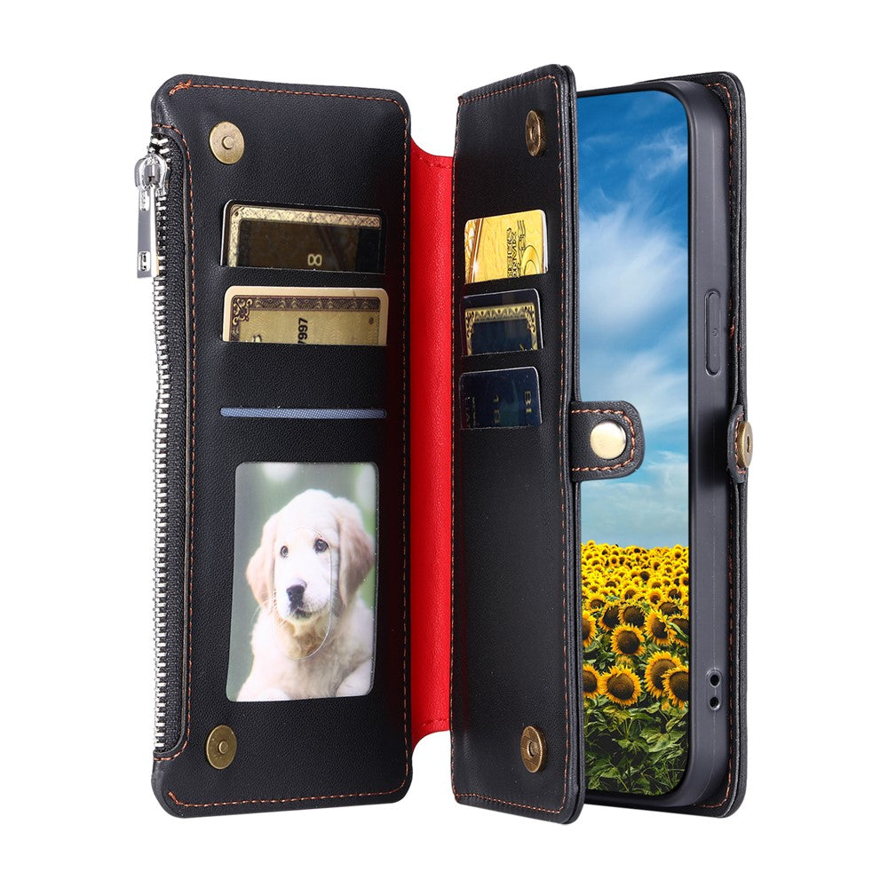 For Honor Magic8 Lite 5G  /  X9d 5G  /  X70 5G Case TPU + PU Leather Wallet Phone Cover with Wrist Strap