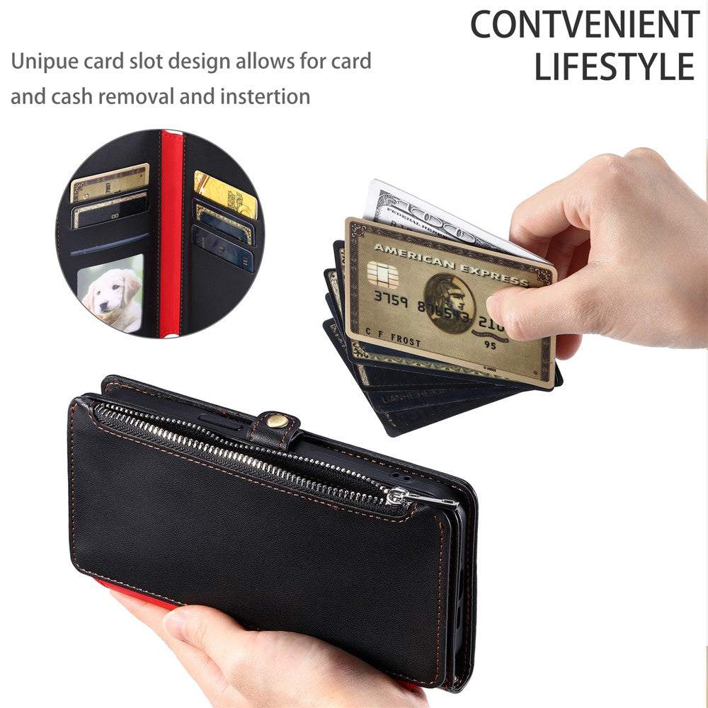 For Honor Magic8 Lite 5G  /  X9d 5G  /  X70 5G Case TPU + PU Leather Wallet Phone Cover with Wrist Strap