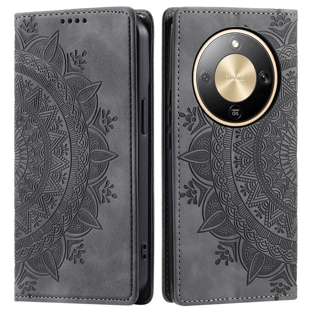 For Honor Magic8 Lite 5G  /  X9d 5G  /  X70 5G Case Magnetic Closing Leather Phone Cover Pattern Imprinted