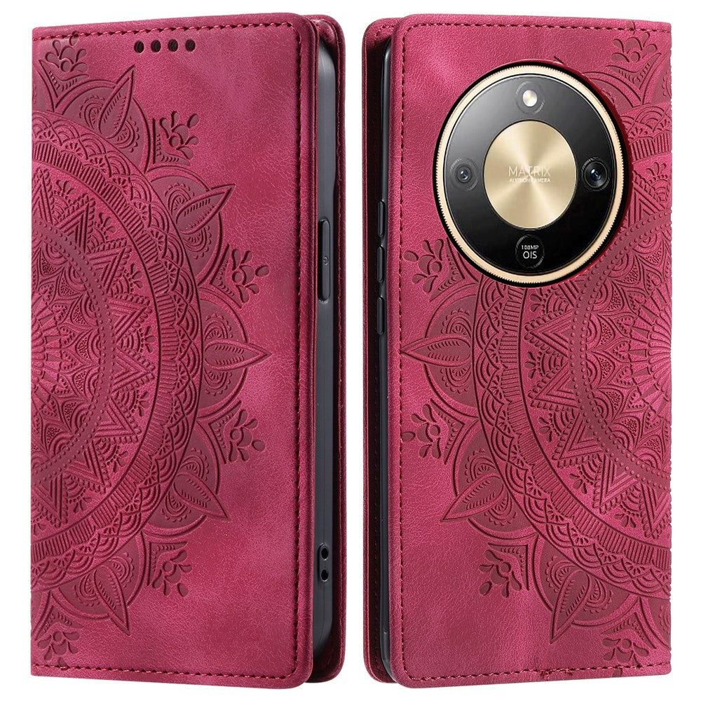 For Honor Magic8 Lite 5G  /  X9d 5G  /  X70 5G Case Magnetic Closing Leather Phone Cover Pattern Imprinted