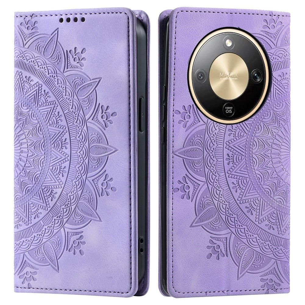 For Honor Magic8 Lite 5G  /  X9d 5G  /  X70 5G Case Magnetic Closing Leather Phone Cover Pattern Imprinted