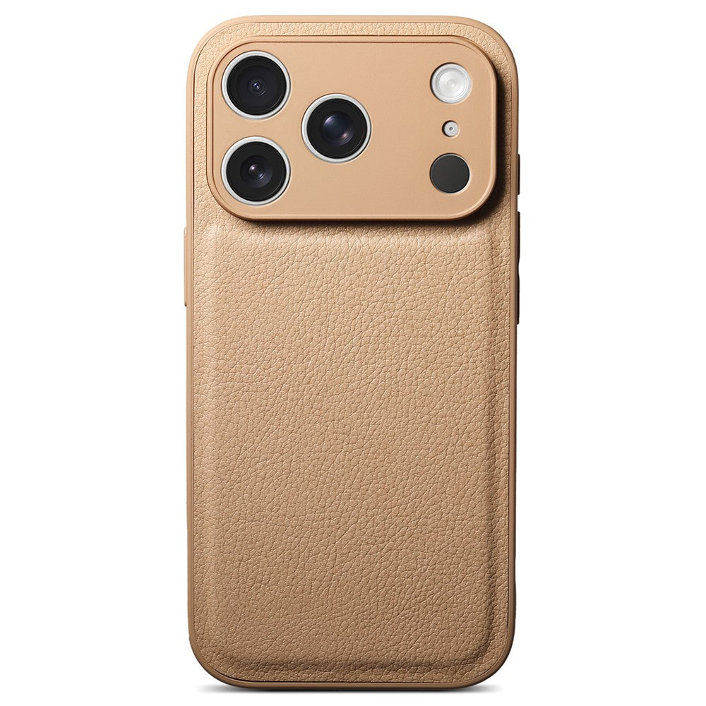 For iPhone 17 Pro Max Case Litchi Texture PU Leather Shockproof Protective Cover