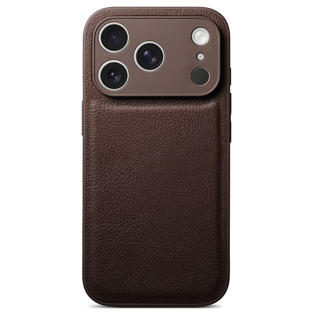 For iPhone 17 Pro Max Case Litchi Texture PU Leather Shockproof Protective Cover