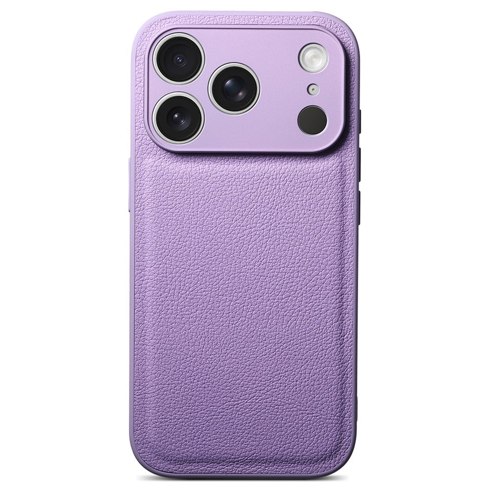 For iPhone 17 Pro Max Case Litchi Texture PU Leather Shockproof Protective Cover