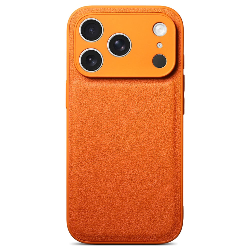 For iPhone 17 Pro Max Case Litchi Texture PU Leather Shockproof Protective Cover