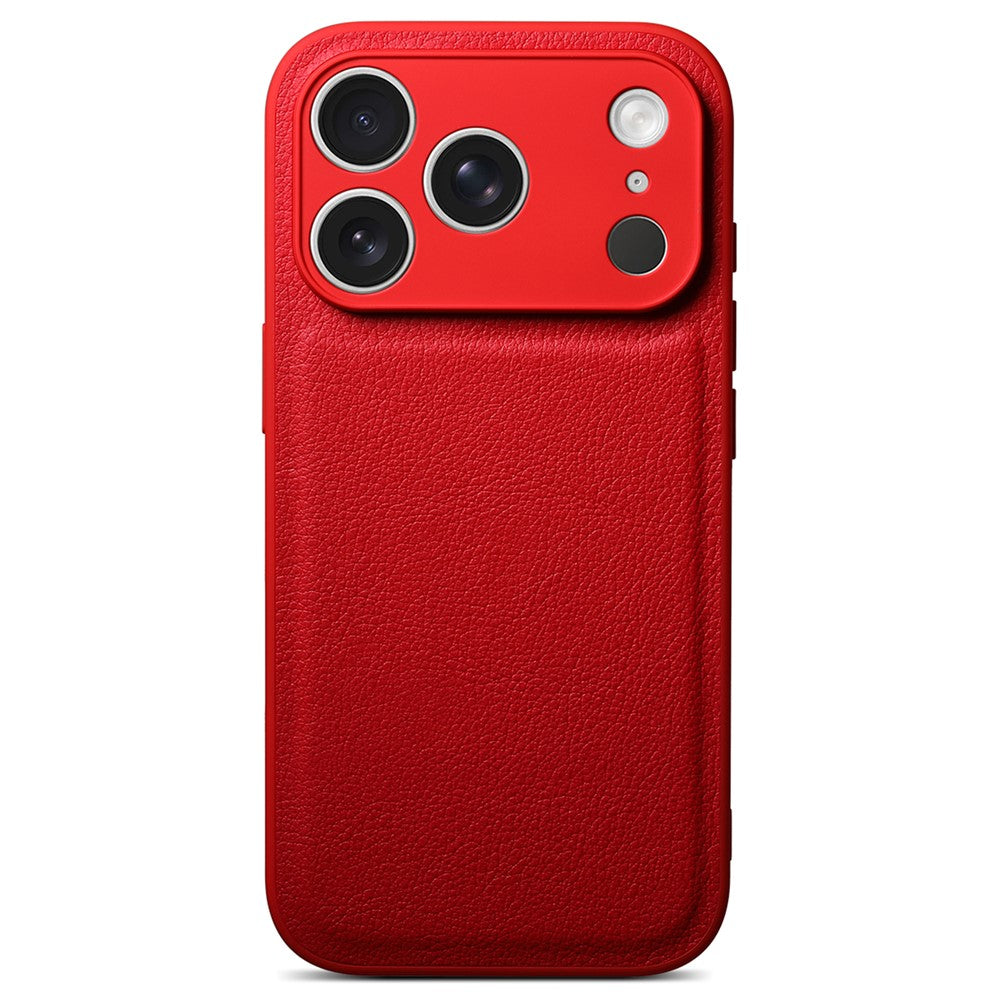 For iPhone 17 Pro Max Case Litchi Texture PU Leather Shockproof Protective Cover