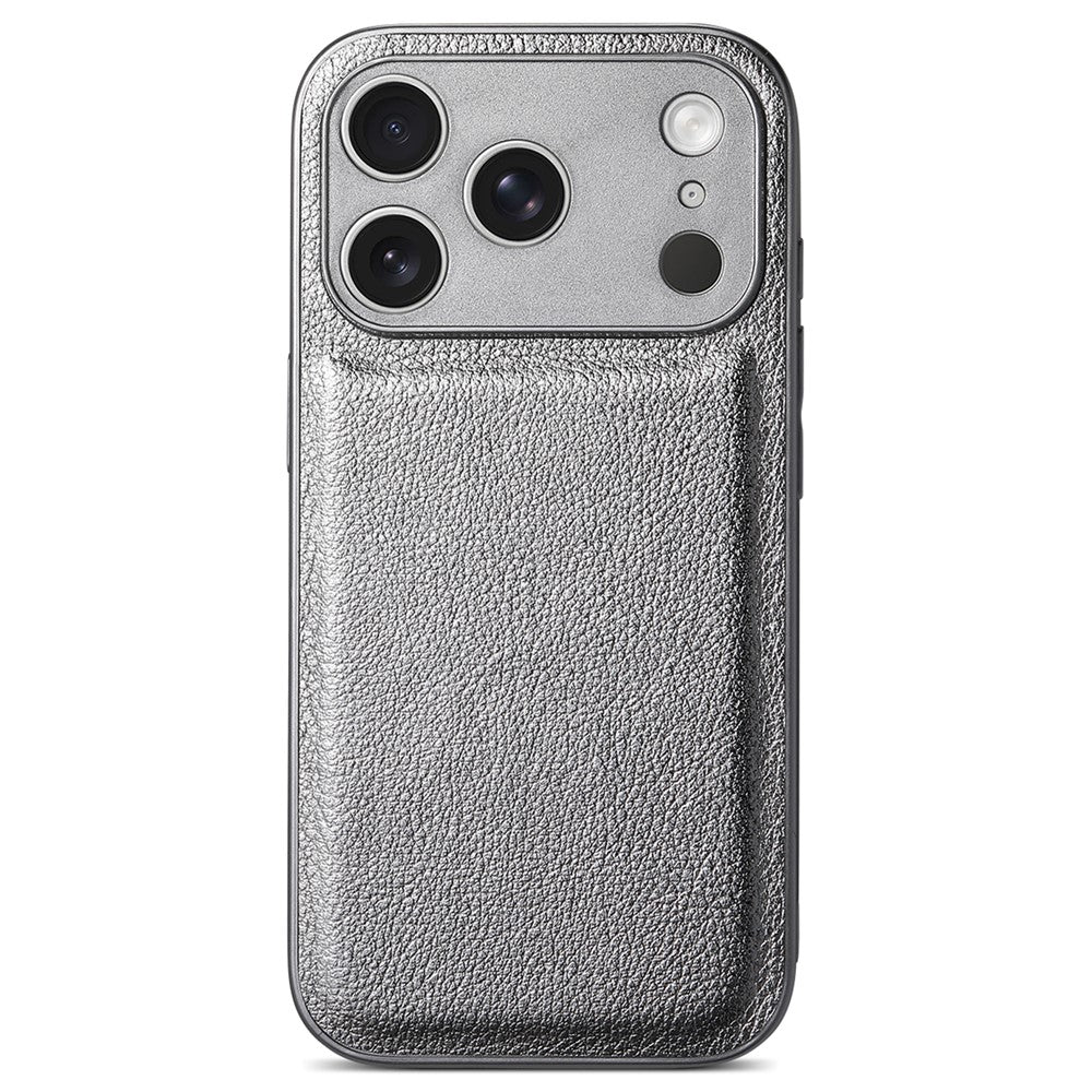 For iPhone 17 Pro Max Case Litchi Texture PU Leather Shockproof Protective Cover