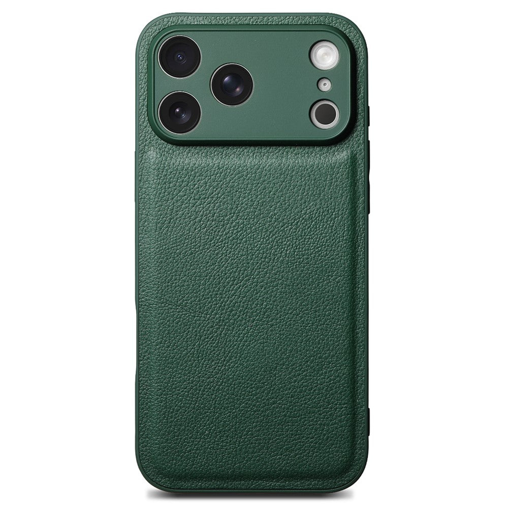 For iPhone 17 Pro Max Case Litchi Texture PU Leather Shockproof Protective Cover